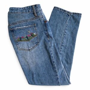 SONG Jeans embroidered straight leg size 13